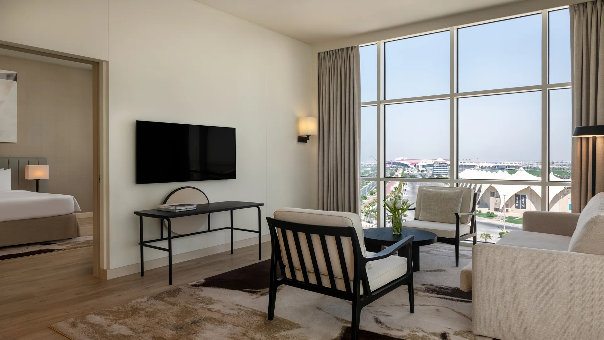 2 bedroom suite plaza view with balcony